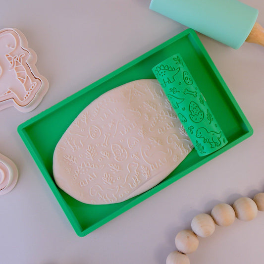 Eco Textured Roller | Dinosaur: Green