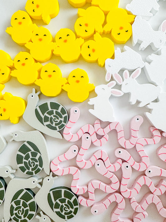 Bunny & Chick- Sensory Play & Playdough Add In