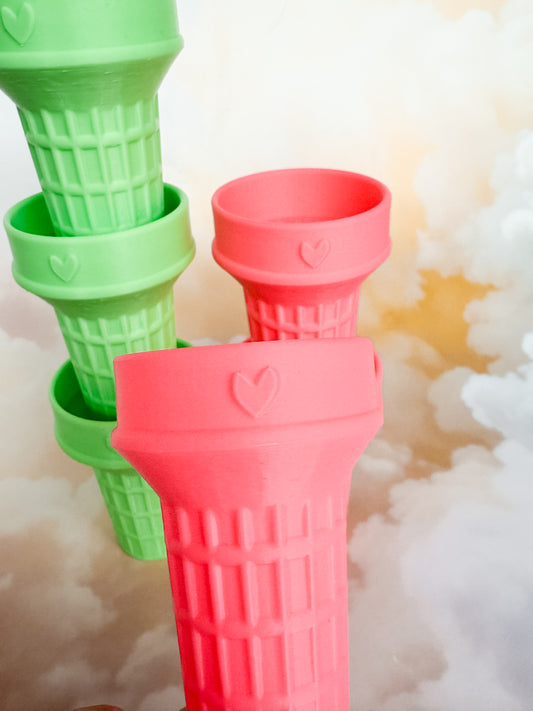 Ice Cream Cones (Bright / Neon Pink)