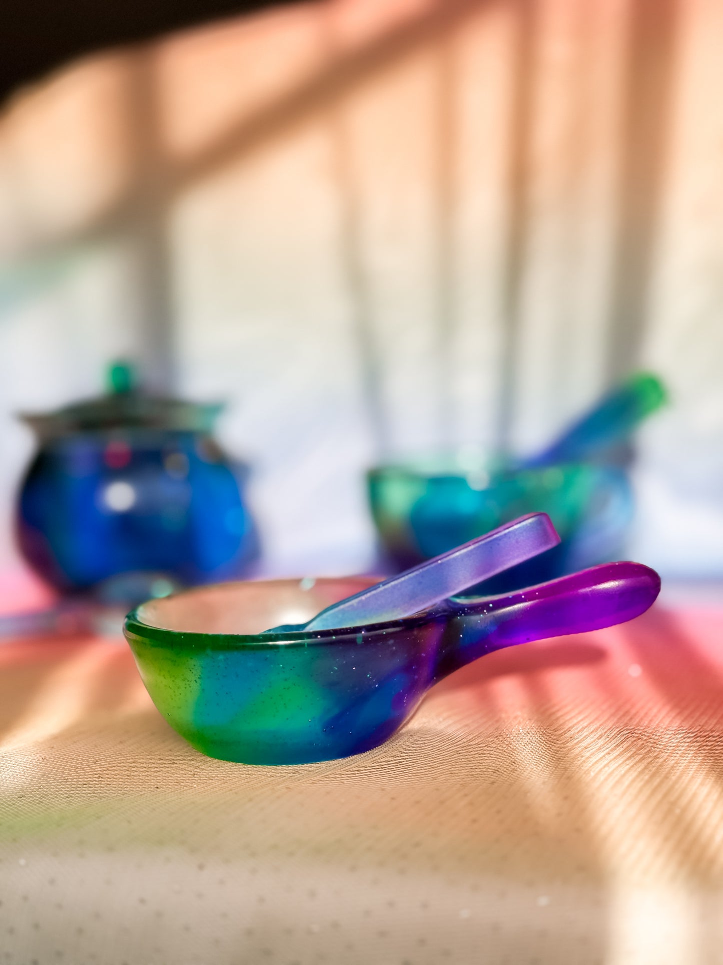 Play Scoop Set, Sensory Play Scoop Set (Moonbeam)