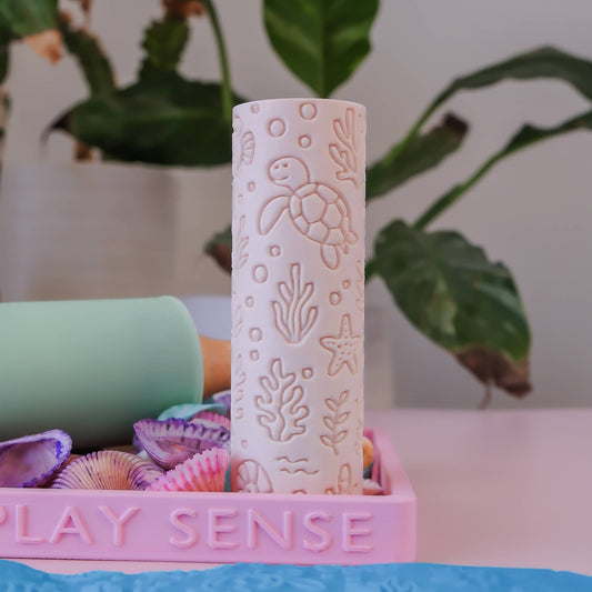 Eco Textured Roller | Ocean Life: Beige