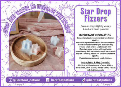 Star Drop Fizzers -  8 pack