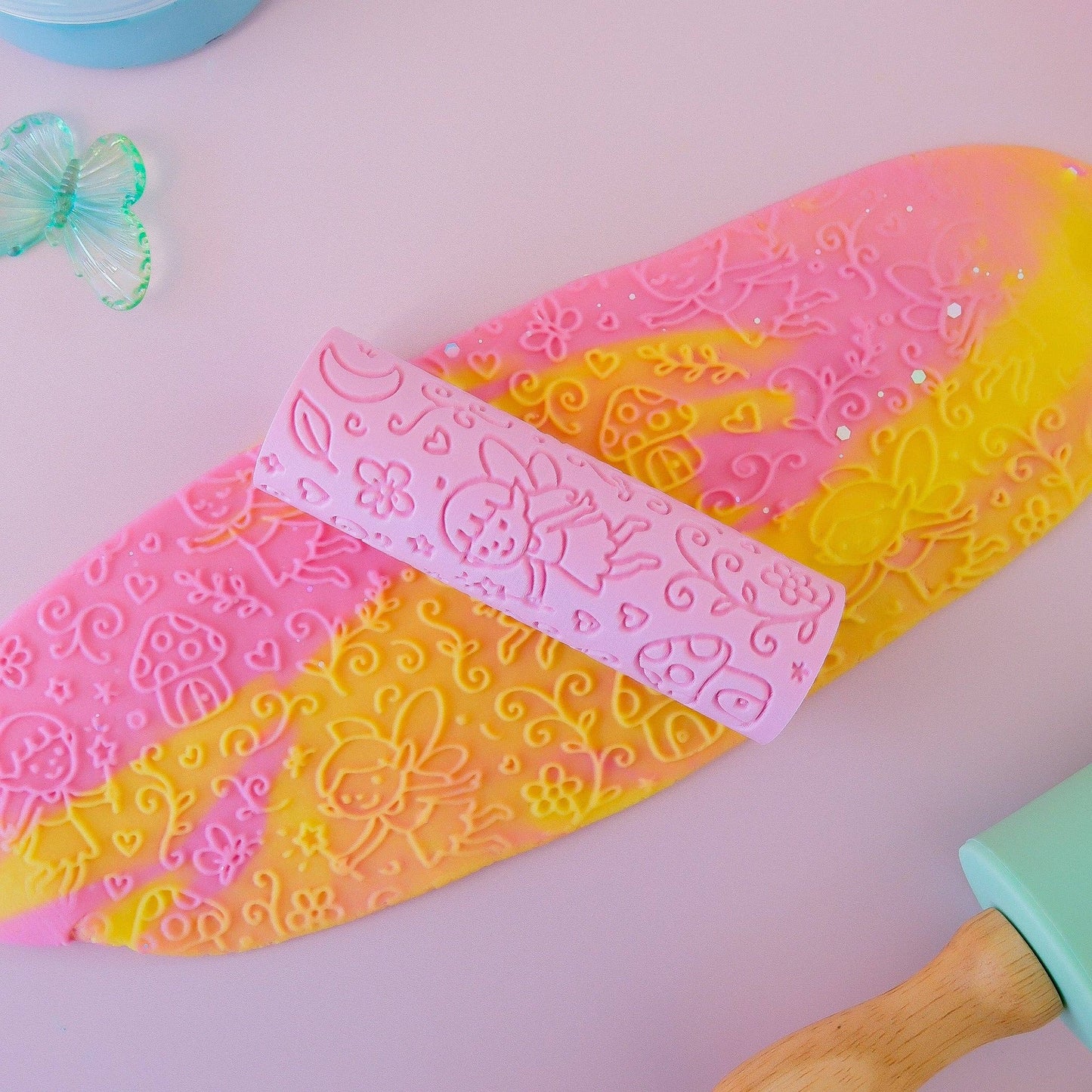 Eco Textured Roller | Fairy: Pink