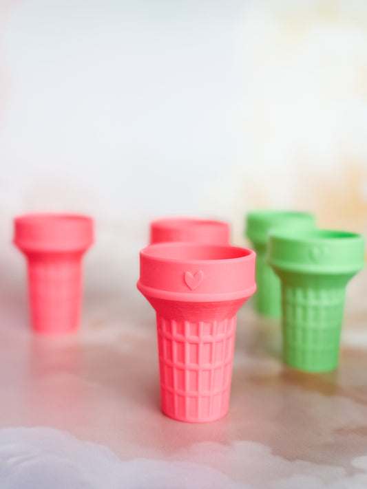 Ice Cream Cones (Bright / Neon Pink)