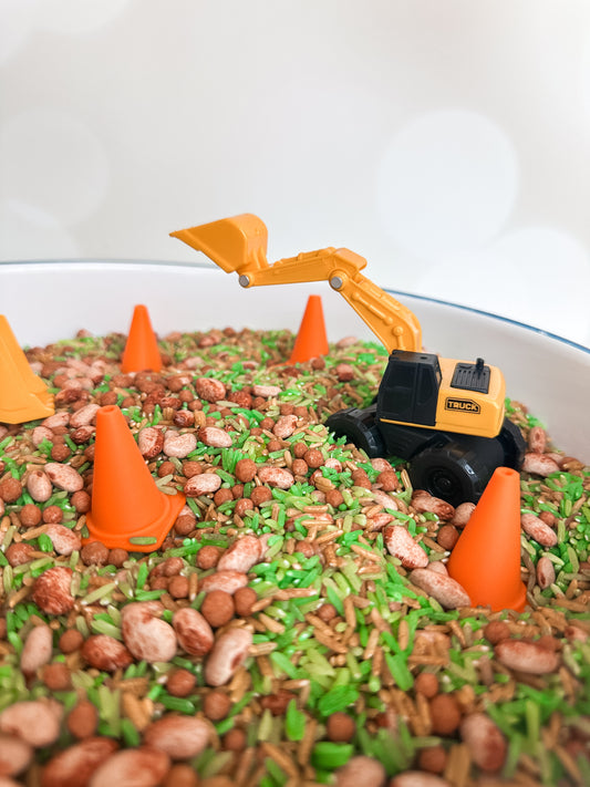 Construction Cones - Sensory Play & Playdough Add In | Set of 6