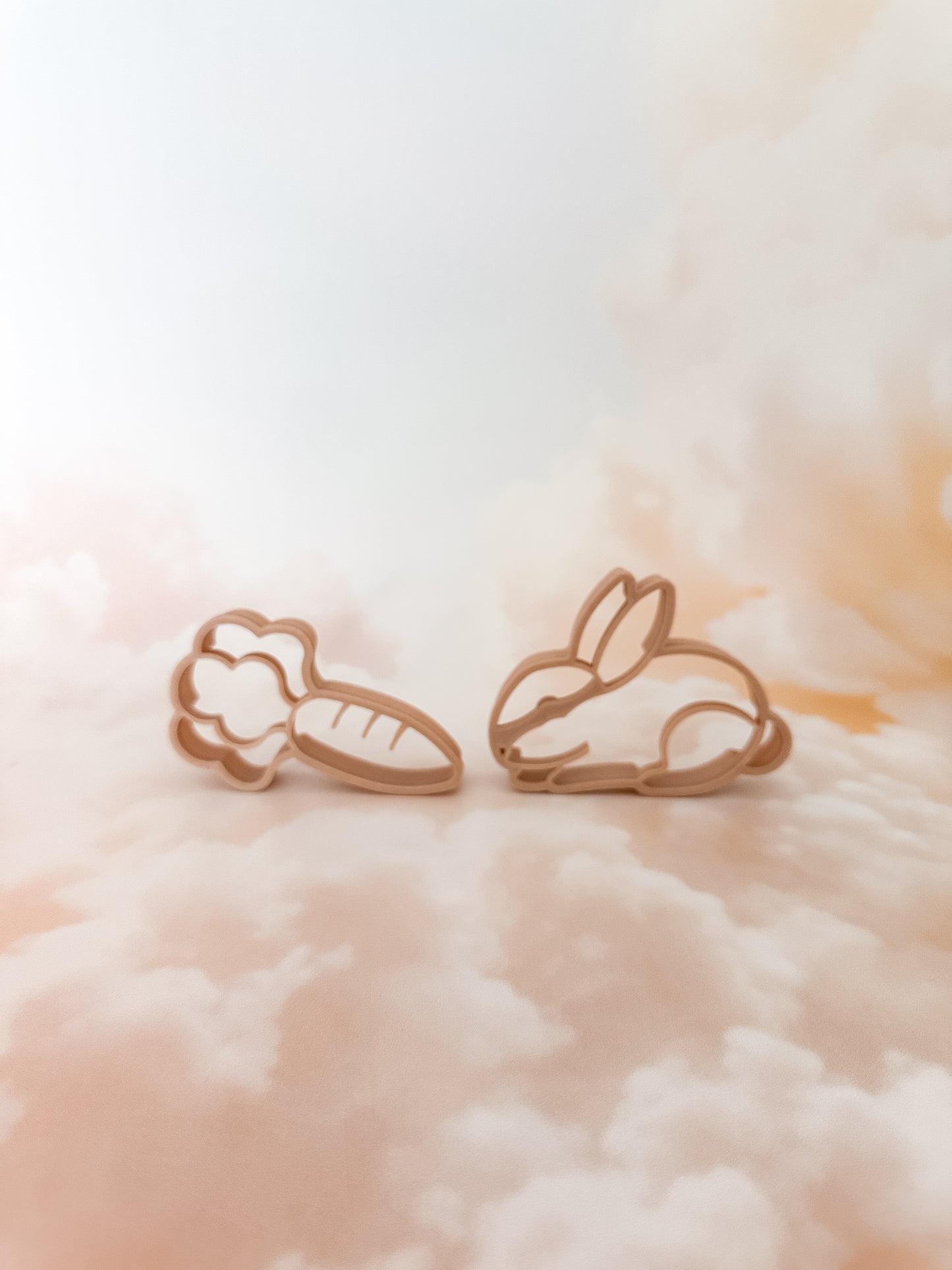 Mini Bunny + Carrot Eco Cutter™ | Playdough Cutters