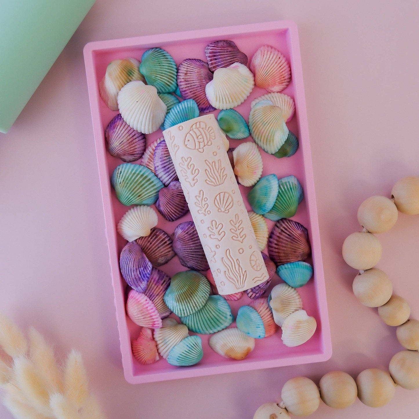 Eco Textured Roller | Ocean Life: Beige