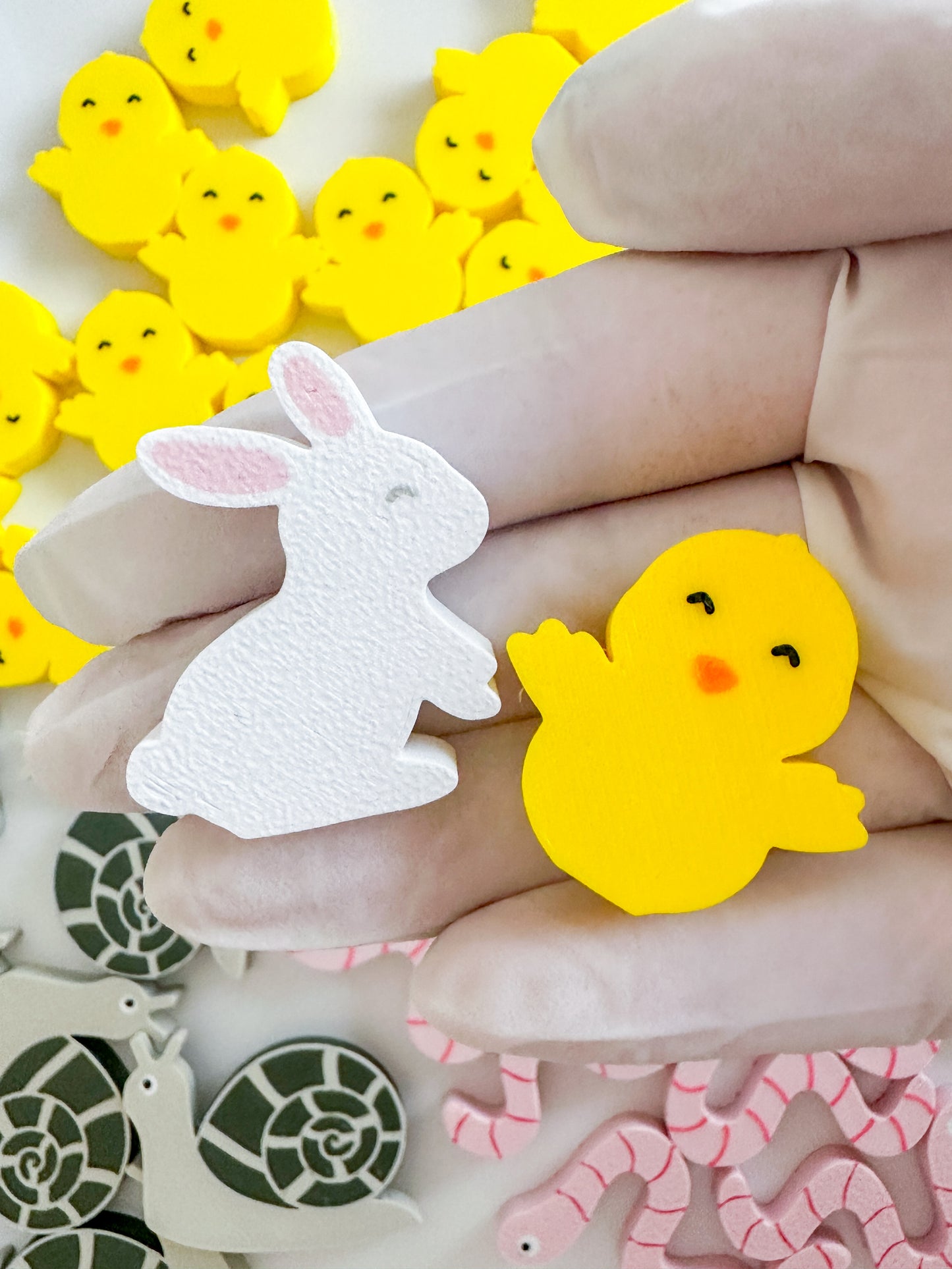 Bunny & Chick- Sensory Play & Playdough Add In