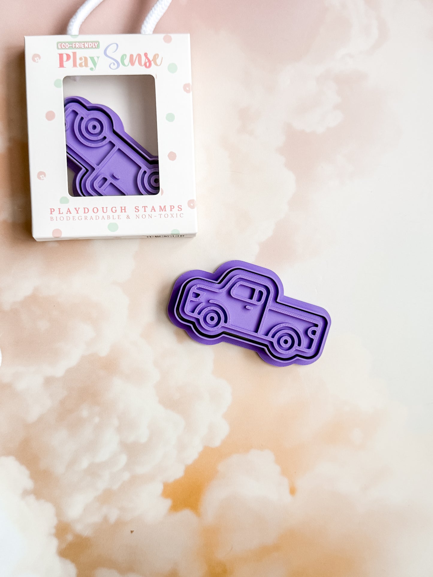 Eco Playdough Stamp | Truck (PURPLE)