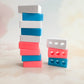 Construction Eco Mini Play Bricks | Set of 12 (Pink, Blue, White)