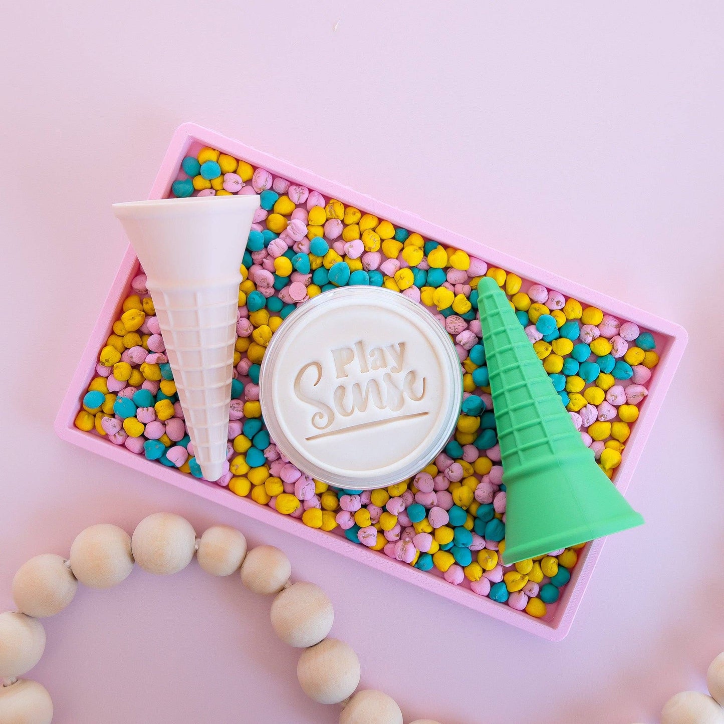 Eco Ice Cream Cone: Beige