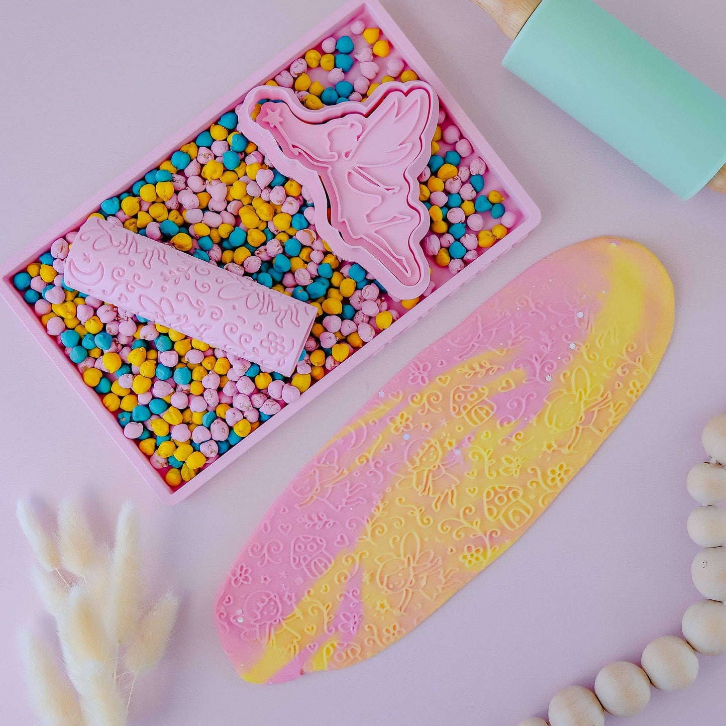 Eco Textured Roller | Fairy: Pink