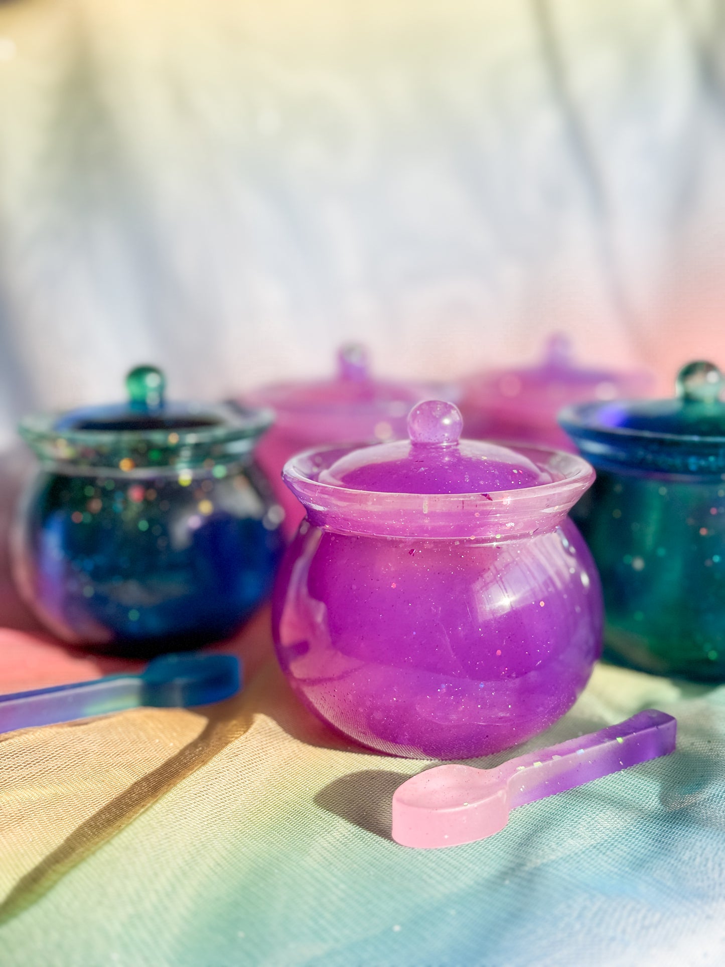 Resin Play Pot  (Pinky Purple)
