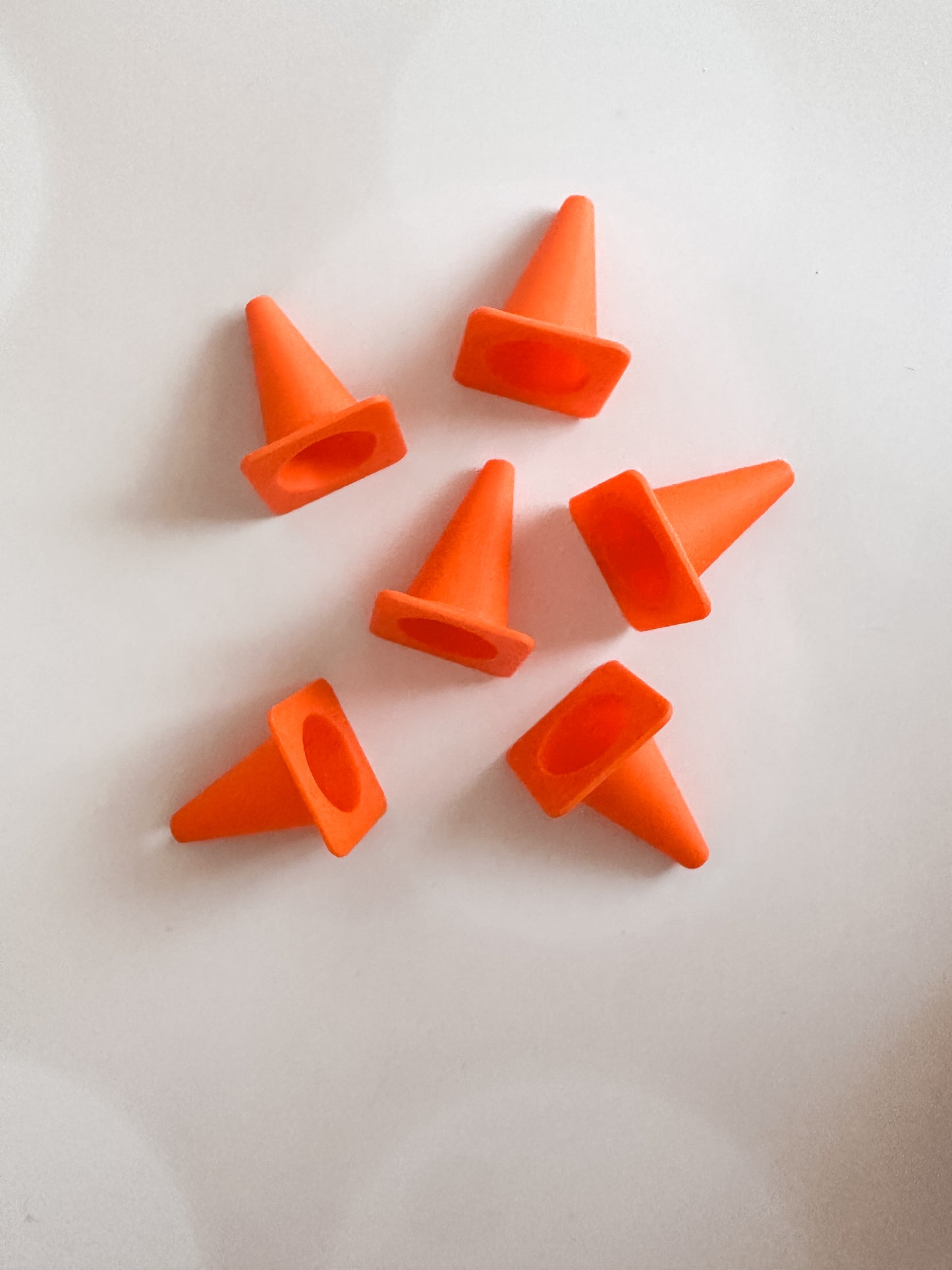 Construction Cones - Sensory Play & Playdough Add In | Set of 6