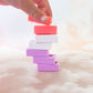 Construction Eco Mini Play Bricks | Set of 12 (Purple, Pink, White)