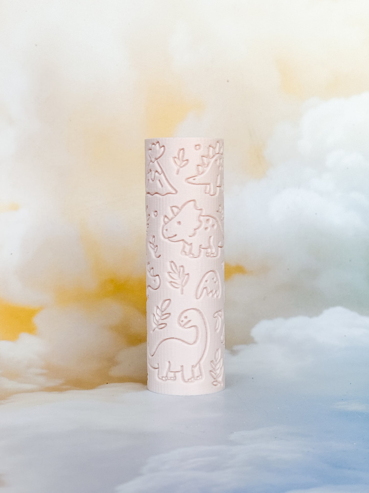 Eco Textured Roller | Dinosaur: Beige