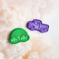 Eco Playdough Stamp | Rainbows (GREEN)