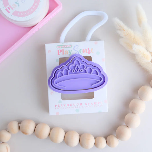 Eco Playdough Stamp | Royal Crown: Purple
