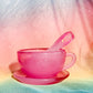 Teacup Set Play Accessories (2 tone Pink)