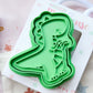 Eco Playdough Stamp | Dinosaurs | T-Rex: GREEN