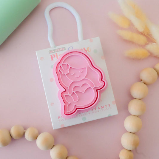 Eco Playdough Stamp | Mermaid: Pink