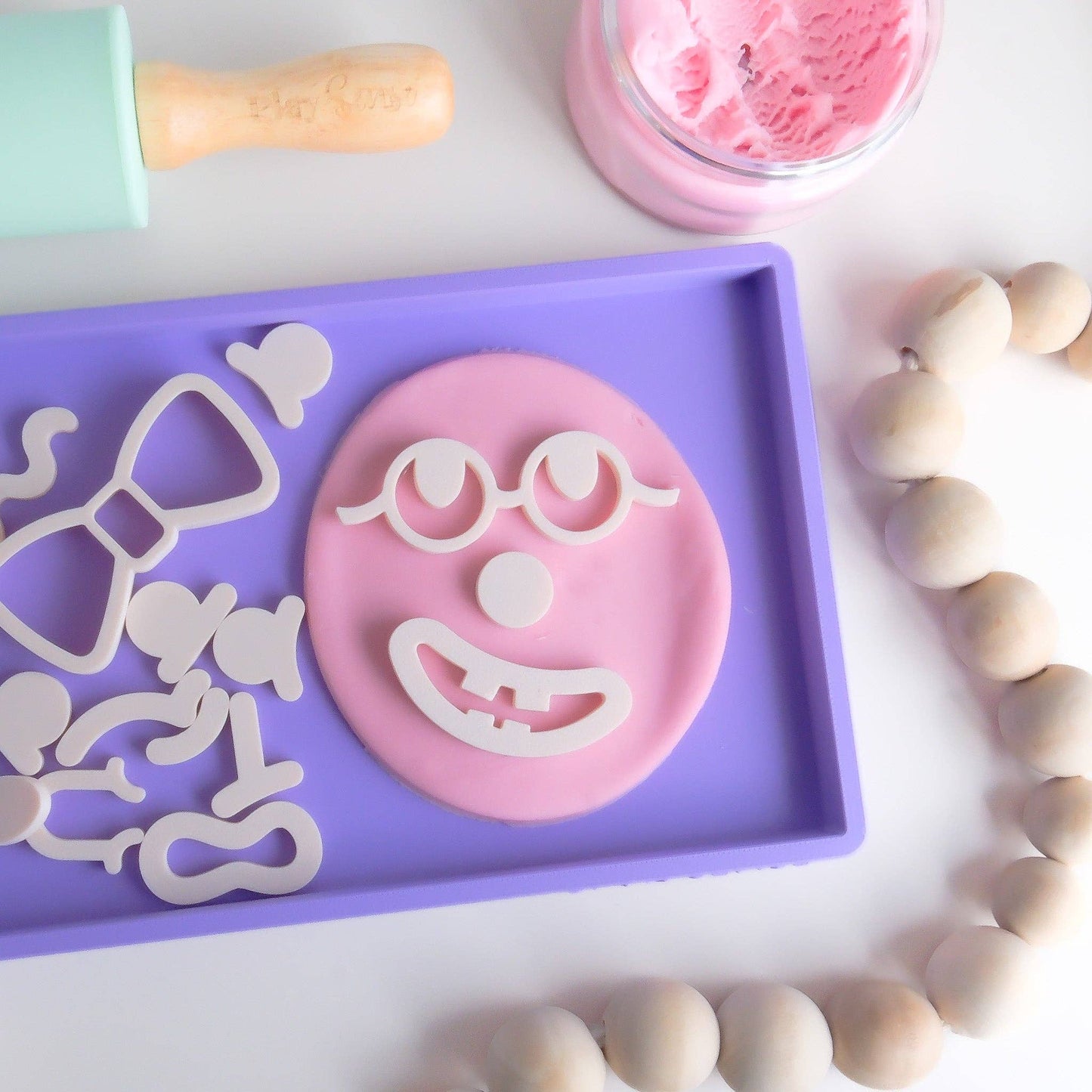Eco Funny Faces: Beige