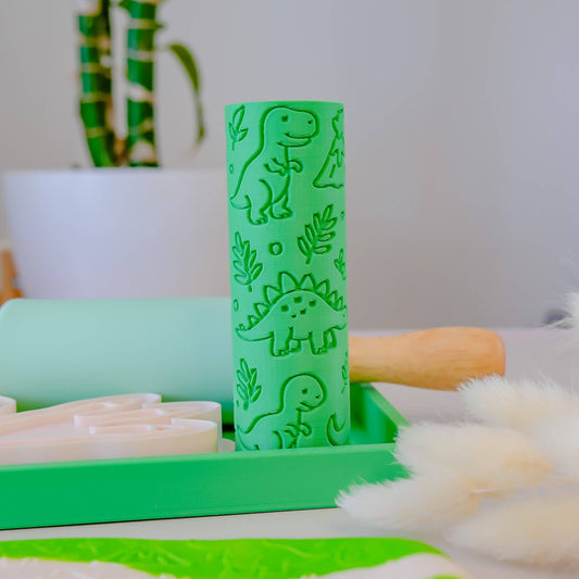 Eco Textured Roller | Dinosaur: Green
