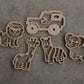 Mini Safari Eco Cutter ™ Set | Playdough Cutters