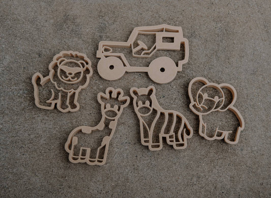 Mini Safari Eco Cutter ™ Set | Playdough Cutters